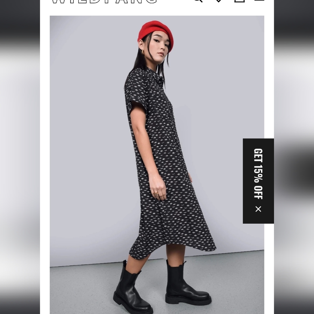Wildfang "The Empower Shirt Dress" - Picture 2 of 12